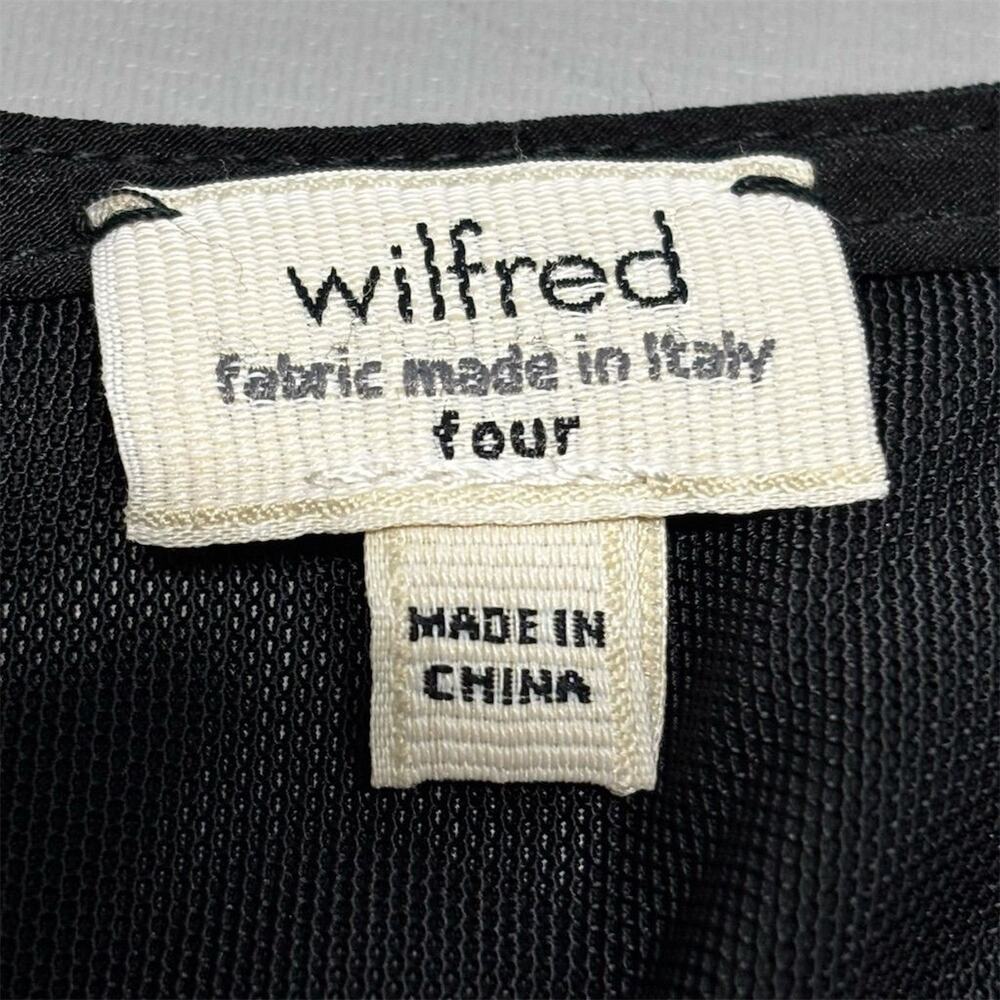 Wilfred Women's Size 4 Navy & Black Bodycon Knee Length Party Dress‎ - Picture 10 of 16